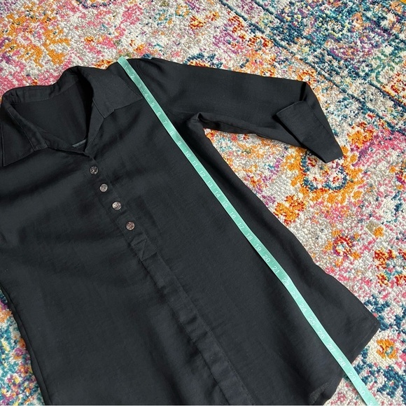 Fridaze Black Linen Tunic XS Luxury Resort wear - Picture 12 of 15